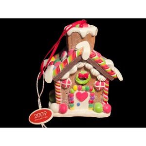 North Pole Trading Co. 2009 Collection Gingerbread House Ornament 4"
